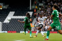 14/10/2017. Fulham v Preston North End. Action from the Sky Bet Championship. FulhamÕs Ryan SESSEGNON