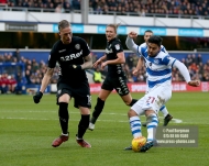 9/12/2017. Queens Park Rangers v Leeds United. Action from the SkyBet ChampionshipQPRÕs Massimo LUONGO shoots